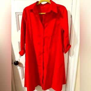 Red Rich shirt dress size M